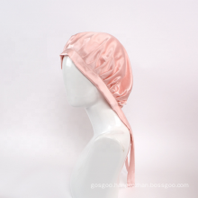 100% Mulberry Silk  Adjustable Night Hair Wrap Sleep Cap Bonnet  for Women Hair Care